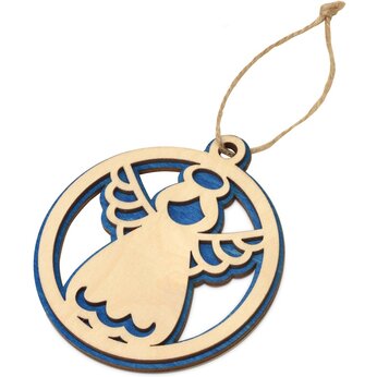 Подвеска деревянная «Рождественский ангел»