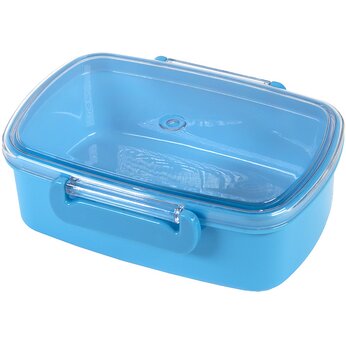 Контейнер для еды "Fresh", голубой/прозрачный