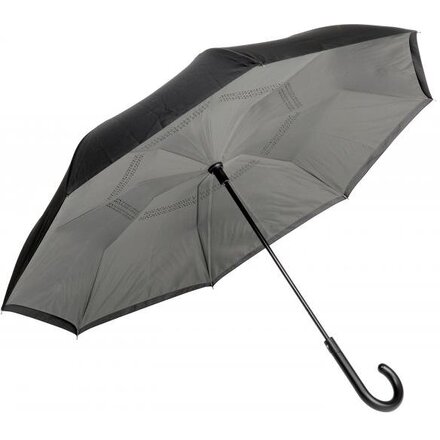 Зонт-трость "Opposite" темно-серый/черный