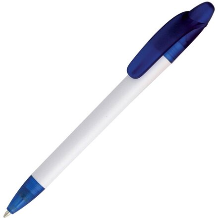 Ручка шариковая "Эвита" белый матовый/синий
