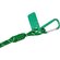 Брелок-веревочка на карабине, зеленый