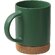 Кружка 450 мл с пробковым дном "Корк & Бон", глубокий зеленый
