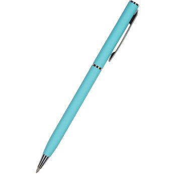 Ручка шариковая автоматическая "Palermo" бирюзовый/серебристый