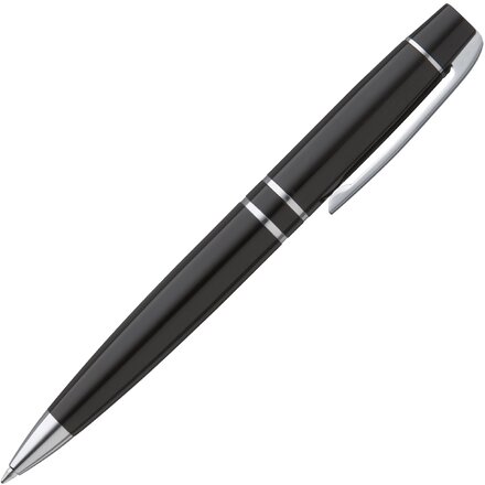 Ручка шариковая автоматическая "Vip" черный/серебристый