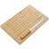 Разделочная доска из бамбука «Круста» с хлебным ножом, натуральный
