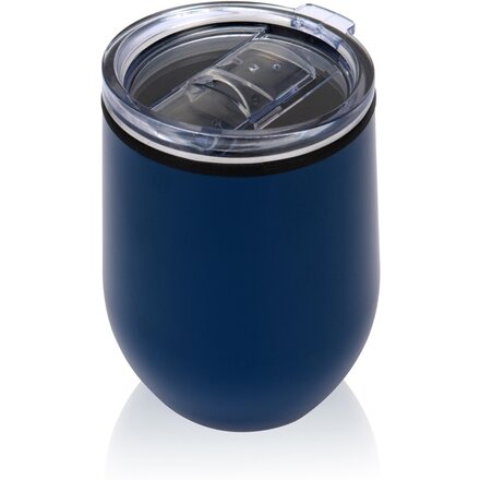 Кружка термическая "Pot" темно-синий/прозрачный