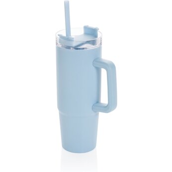 Кружка термическая "Tana" с трубочкой, голубой