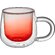 Кружка с двойными стенками "Fog", красный