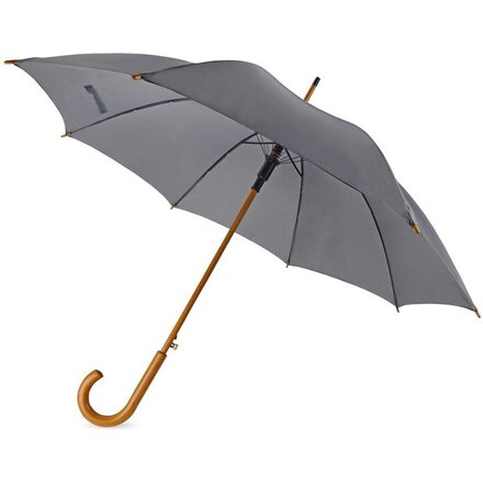 Зонт-трость "Радуга" серый