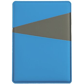 Обложка для карт "Simply" с 3 отделениями, голубой/серый