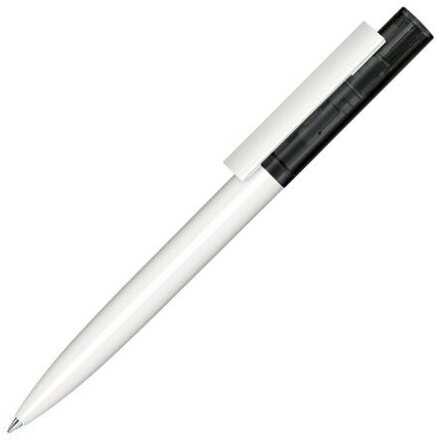 Ручка шариковая автоматическая "Headliner Clear Basic" белый/черный