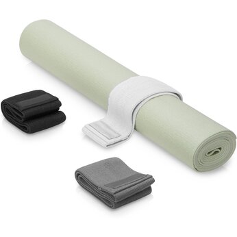 Подарочный набор с ковриком и фитнес резинками "Virasana", оливковый
