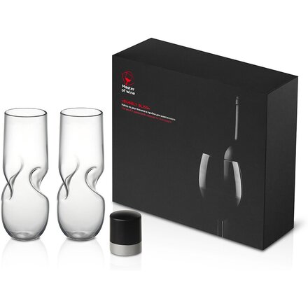 Набор из двух бокалов и пробки для шампанского "Bubbly Bliss"