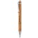 Ручка шариковая автоматическая "Bamboo" коричневый/серебристый