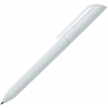 Ручка шариковая автоматическая "Flow Pure GOM 30" софт-тач, белый/прозрачный