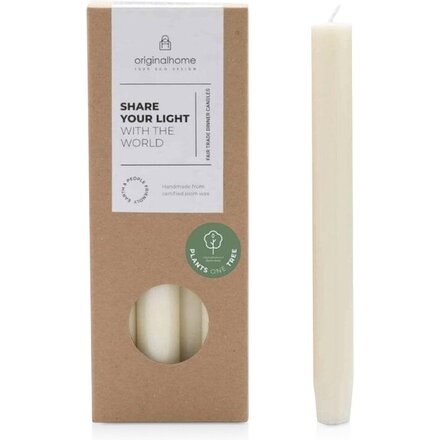 Originalhome столовая свеча, набор 10 шт. - Белый