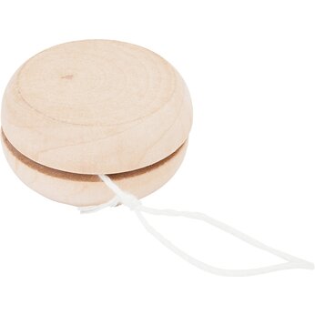 Деревянное йо-йо ROSKO с белым шнуром длиной 75 см, натуральный