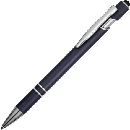 Ручка шариковая автоматическая "Sway" темно-синий/серебристый