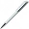 Ручка шариковая автоматическая "Flow BC CR" белый/серый