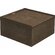 Коробка декоративная "МК" 20*20*10 см, темно-коричневый