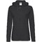 Толстовка женская "Ladies Lightweight Hooded Sweat" 240, L, с капюшоном, черный