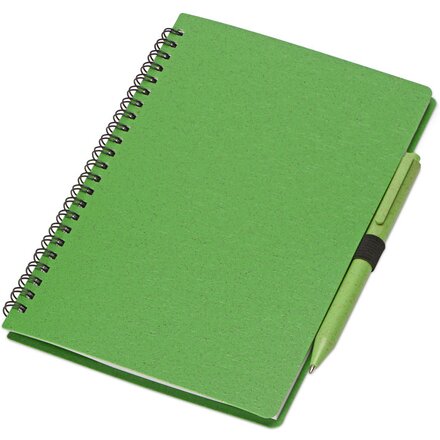 Блокнот "Toledo M" А5, с ручкой, зеленый