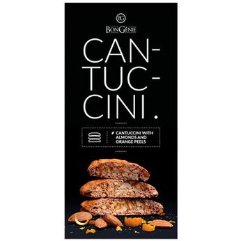 Печенье "Bongenie. Cantuccini" 180 гр., с миндалем и апельсиновыми корочками