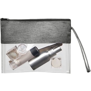 Косметичка "Leony", прозрачный/темно-серый