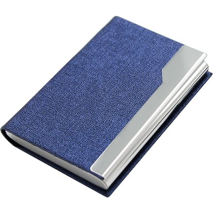 Визитница карманная "Marcle", синий/серебристый