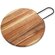 Деревянная круглая доска из акации с металлической ручкой "Кира"