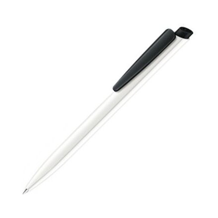 Ручка шариковая автоматическая "Dart Polished Basic" белый/черный