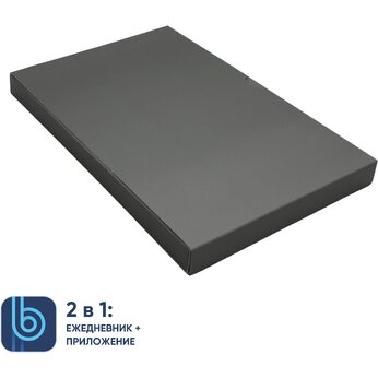 Коробка подарочная "Bplanner" под ежедневник, серый