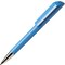 Ручка шариковая автоматическая "Flow C CR" голубой/серебристый