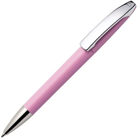 Ручка шариковая автоматическая "View C CR" светло-розовый/серебристый