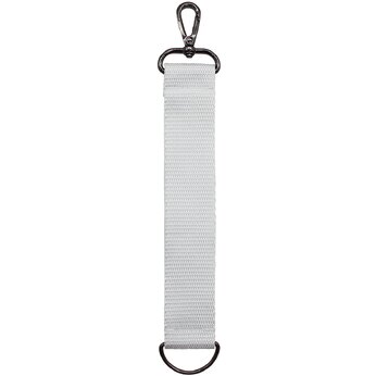 Брелок-ремувка с карабином "4sb" с полукольцом, белый