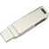 Карта памяти USB Flash 3.0 32 Gb СК-046 TypeA/TypeC Dual, серебристый