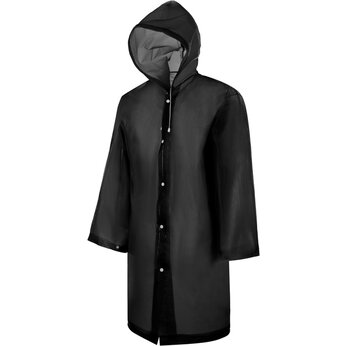 Дождевик унисекс "Hawai light" XL-2XL, черный
