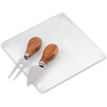 Набор для сыра «Dorblue» прозрачный/коричневый/серебристый