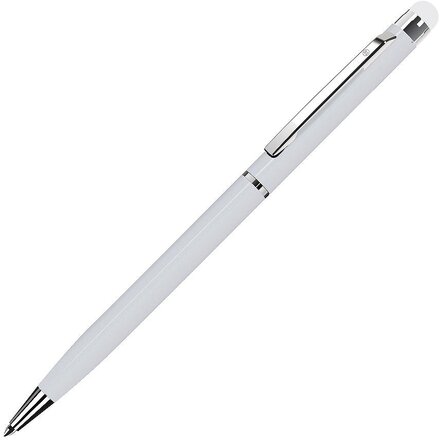 Ручка шариковая автоматическая "TouchWriter" белый/серебристый