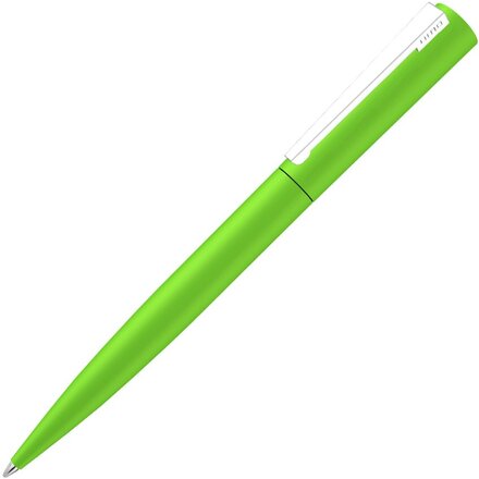 Ручка шариковая автоматическая "Brush Gum" светло-зеленый/серебристый