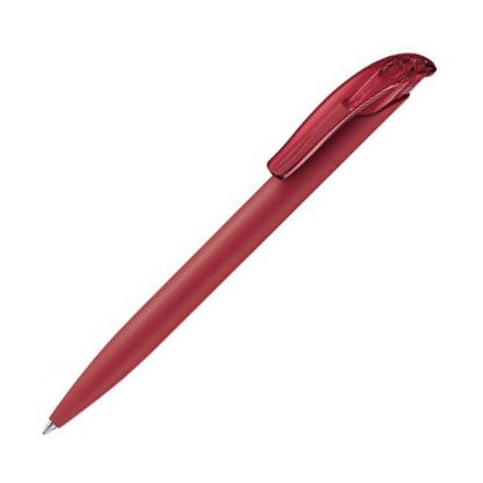 Ручка шариковая автоматическая "Challenger Soft Touch" темно-красный