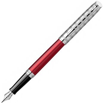 Перьевая ручка Waterman Hemisphere French riviera, красный/серебристый/черный