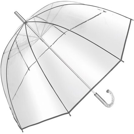 Зонт-трость "Bellevue" прозрачный/серебристый
