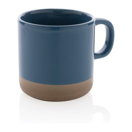 Кружка "P434.115", синий/натуральный
