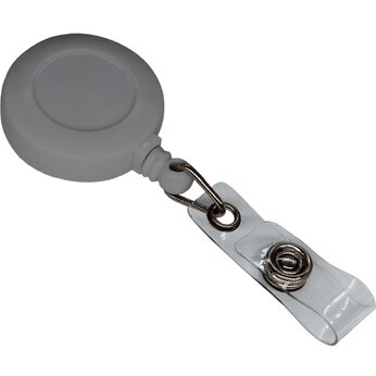 Держатель-ретрактор для бэджа "4hand", серый 423 C