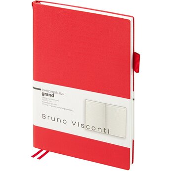 Ежедневник недатированный А5 "Grand", красный