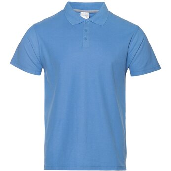 Рубашка-поло мужская "STAN" 185, 5XL, голубой