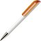 Ручка шариковая автоматическая "Flow B 30 CR" белый/оранжевый