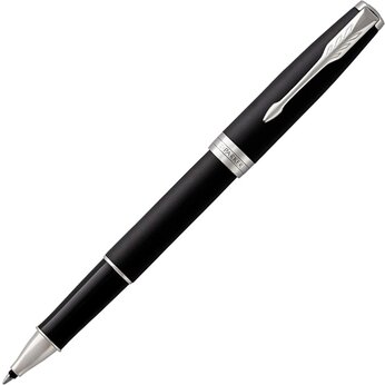 Ручка роллер Parker Sonnet  Matte Black CT, стержень: F, цвет чернил: black, в подарочной упаковке