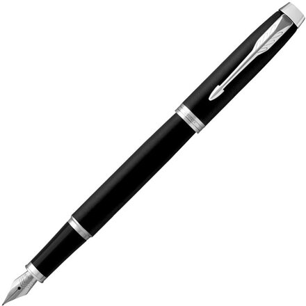 Перьевая ручка Parker IM Mat Black CT, перо: F, цвет чернил: blue, в подарочной упаковке.